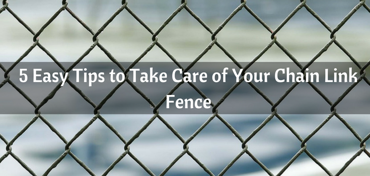 5 Easy Tips to Take Care of Your Chain Link Fence
